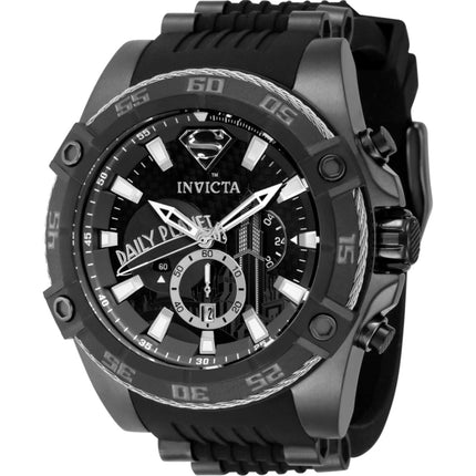Invicta Men's Watch - DC Comics Superman Quartz Chrono Black and Grey Dial | 41236 ,