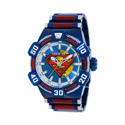 Invicta Men's Watch - DC Comics Superman Red, Silver Tone and Blue Bracelet | 41001 ,