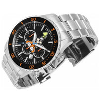 Invicta Men's Watch - Disney Goofy Quartz Chronograph Black Dial SS Bracelet | 39055 ,