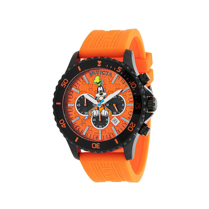 Invicta Men's Watch - Disney Goofy Rotating Bezel Chronograph Orange Strap | 39052 ,