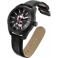 Invicta Men's Watch - Disney Mickey Mouse Quartz Black Dial Leather Strap | 34087 ,