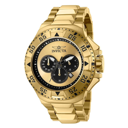 Invicta Men's Watch - Excursion Chronograph Date Display Gold and Black Dial | 43647 ,