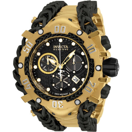 Invicta Men's Watch - Gladiator Chrono Black Dial Stainless Steel Bracelet | 34434 ,