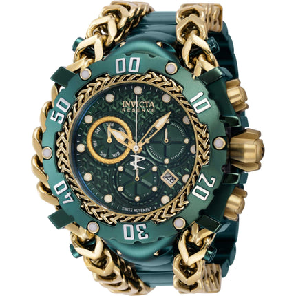 Invicta Men's Watch - Gladiator Chronograph Green and Gold Tone Dial Bracelet | 43943 ,