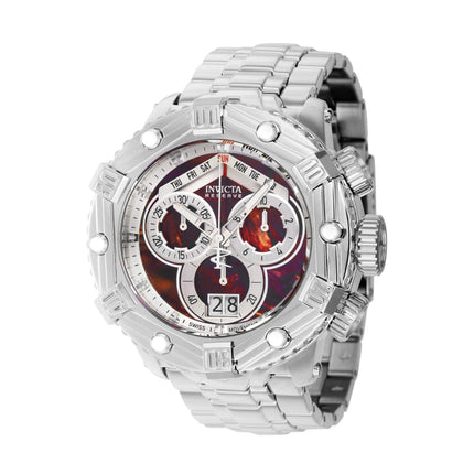Invicta Men's Watch - Huracan Chronograph Silver and Red Dial Steel Bracelet | 39764 ,