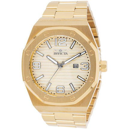 Invicta Men's Watch - Huracan Yellow Gold Plated Stainless Steel Bracelet | 45782 ,