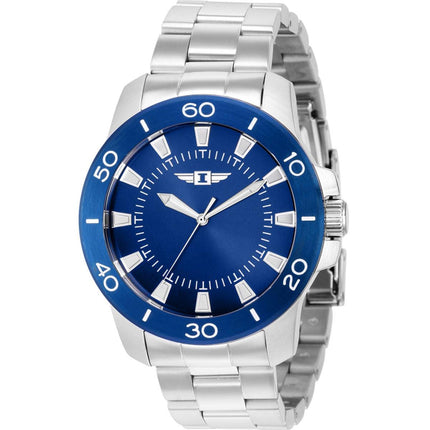 Invicta Men's Watch - I by Invicta Blue Dial SS Bracelet Rotating Bezel | IBI36479 ,
