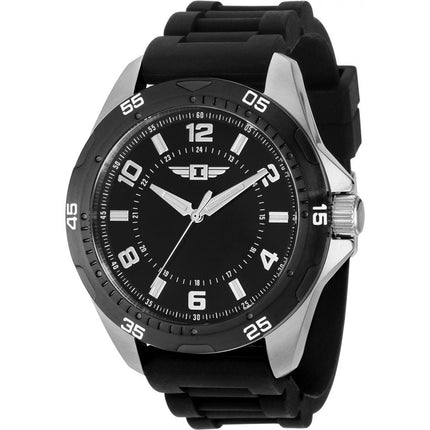 Invicta Men's Watch - I by Invicta Quartz Black Dial Rubber Strap SS Case | IBI36522 ,
