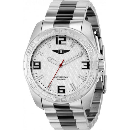 Invicta Men's Watch - I by Invicta Quartz Silver and Black Steel Bracelet | IBI36493 ,