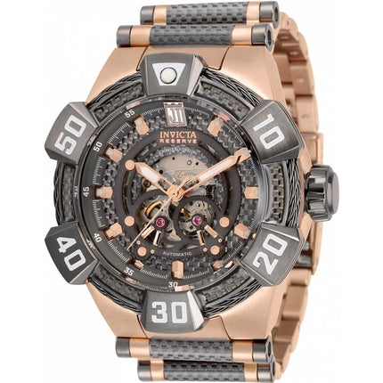 Invicta Men's Watch - Jason Taylor Automatic Grey Dial Rose Gold SS Bracelet | 32839 ,