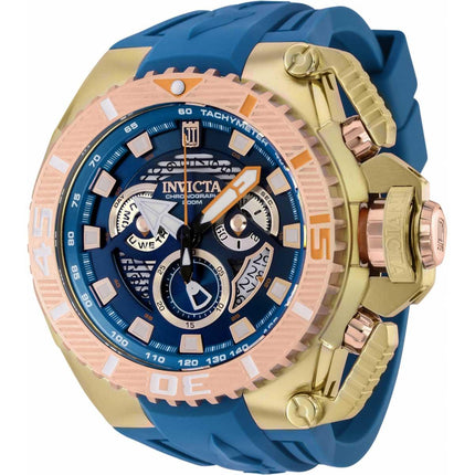 Invicta Men's Watch - Jason Taylor Chrono Blue and Rose Gold Dial with Cage | 38058 ,