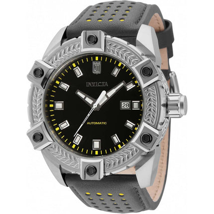 Invicta Men's Watch - Jason Taylor Silver Tone Case Grey and Yellow Strap | 33208 ,