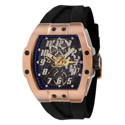Invicta Men's Watch - JM Correa Automatic Black and Blue Dial Steel Case | 43514 ,