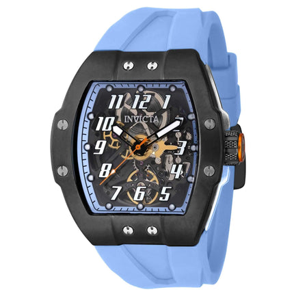 Invicta Men's Watch - JM Correa Automatic Black and Light Blue Dial Strap | 43515 ,