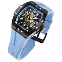 Invicta Men's Watch - JM Correa Automatic Black and Light Blue Dial Strap | 43515 ,