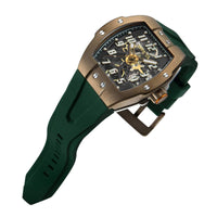 Invicta Men's Watch - JM Correa Automatic Green Rubber Strap Two Tone Case | 43522 ,