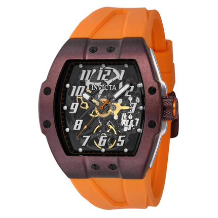 Invicta Men's Watch - JM Correa Automatic Orange Rubber Strap Two Tone Case | 43526 ,