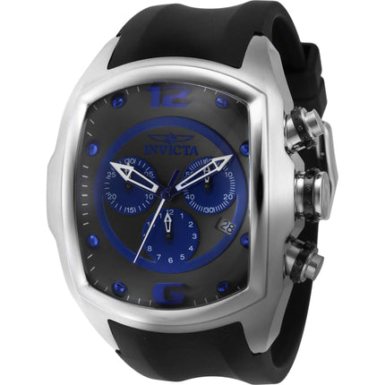 Invicta Men's Watch - Lupah Chronograph Date Display Black and Blue Dial Strap | 43637 ,