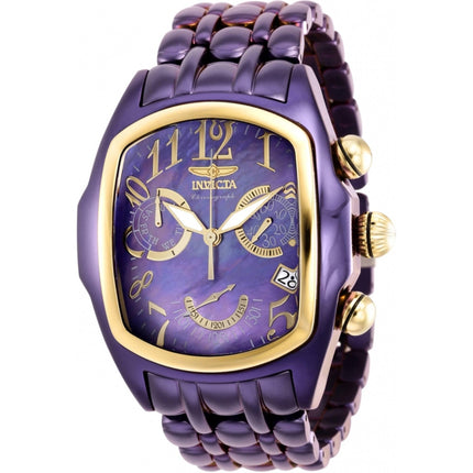 Invicta Men's Watch - Lupah Chronograph Purple Mother of Pearl Dial Bracelet | 38758 ,