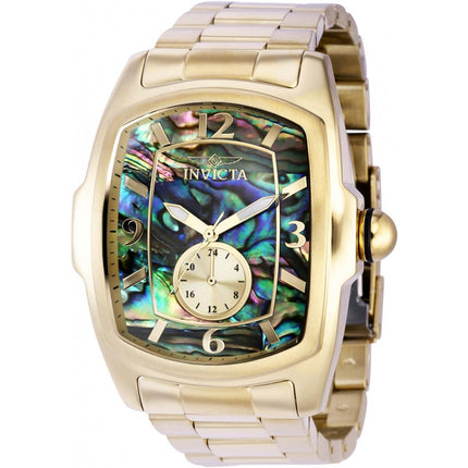 Invicta Men's Watch - Lupah Iridescent Abalone and Gold Tone Dial SS Bracelet | 39817 ,