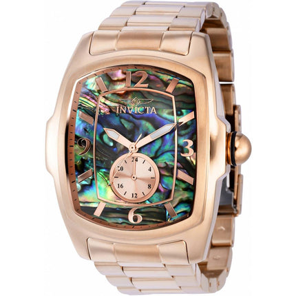 Invicta Men's Watch - Lupah Iridescent Abalone and RG Tone Dial SS Bracelet | 39816 ,