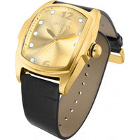 Invicta Men's Watch - Lupah Japanese Quartz Leather Strap Champagne Dial | 35375 ,