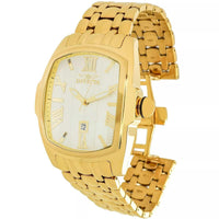 Invicta Men's Watch - Lupah Silver with Chevron Pattern Dial Yellow Bracelet | 39828 ,