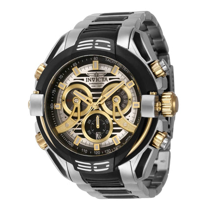 Invicta Men's Watch - Mammoth Chrono Date Display Black and Silver Bracelet | 37525 ,