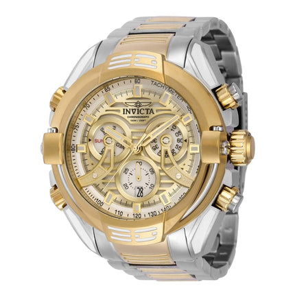 Invicta Men's Watch - Mammoth Chronograph Date Display Silver and Gold Dial | 37529 ,