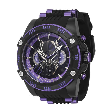 Invicta Men's Watch - Marvel Black Panther Chrono Rotating Bezel Black Strap | 41228 ,