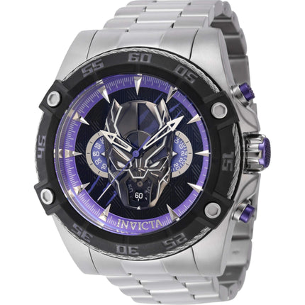Invicta Men's Watch - Marvel Black Panther Chronograph Black and Purple Dial | 41233 ,