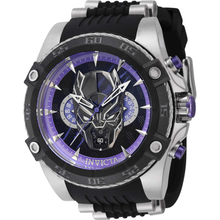 Invicta Men's Watch - Marvel Black Panther Chronograph Rotating Bezel Strap | 41229 ,