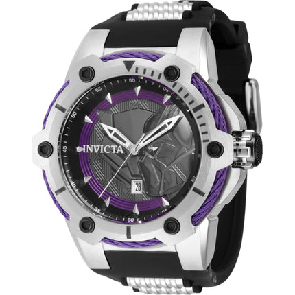 Invicta Men's Watch - Marvel Black Panther Date Purple and Black Dial Strap | 43830 ,