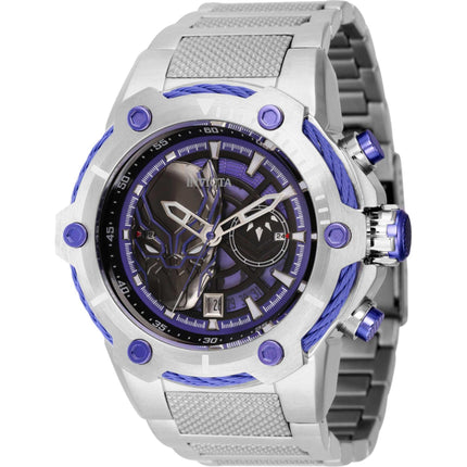 Invicta Men's Watch - Marvel Black Panther Silver Stainless Steel Bracelet | 43849 ,