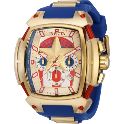 Invicta Men's Watch - Marvel Captain America Japanese Quartz Chrono Strap | 38380 ,