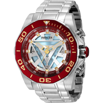 Invicta Men's Watch - Marvel Ironman Quartz Chrono Rotating Bezel Bracelet | 43893 ,
