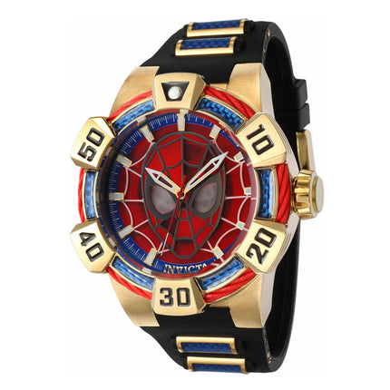 Invicta Men's Watch - Marvel Punisher Blue Glass Fiber and Black Rubber Strap | 41023 ,
