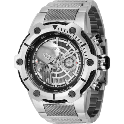 Invicta Men's Watch - Marvel Punisher Date Display Stainless Steel Bracelet | 43848 ,