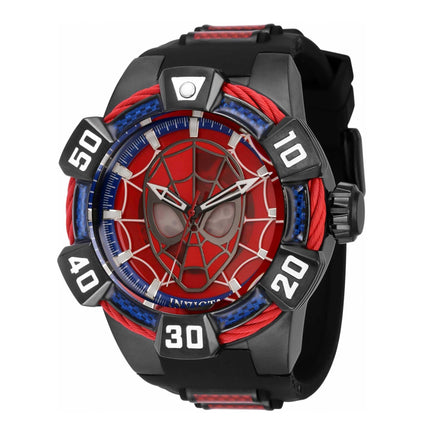 Invicta Men's Watch - Marvel Punisher Red Glass Fiber and Black Rubber Strap | 41024 ,
