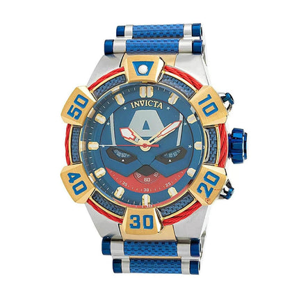 Invicta Men's Watch - Marvel Red, Blue, Yellow Gold and Silver Tone Bracelet | 38385 ,