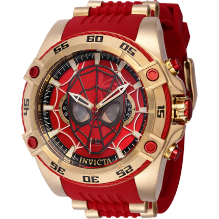 Invicta Men's Watch - Marvel Spiderman Chronograph Red and Black Dial Strap | 41253 ,