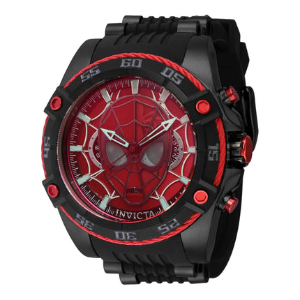 Invicta Men's Watch - Marvel Spiderman Chronograph Rotating Bezel Black Strap | 41254 ,