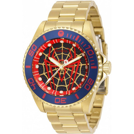 Invicta Men's Watch - Marvel Spiderman Yellow Gold Stainless Steel Bracelet | 32379 ,