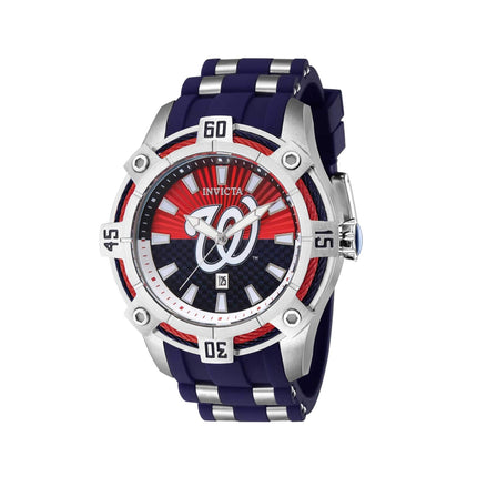 Invicta Men's Watch - MLB Washington Nationals Date Display Blue Rubber Strap | 43299 ,