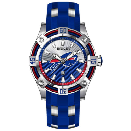 Invicta Men's Watch - NFL Buffalo Bills Quartz Blue and Silver Tone Strap | 42074 ,