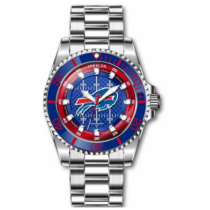 Invicta Men's Watch - NFL Buffalo Bills Quartz Red and Blue Dial Bracelet | 43327 ,