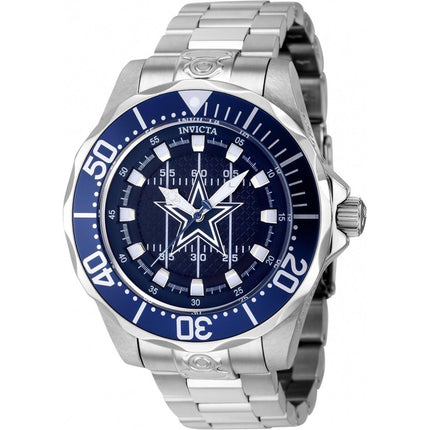 Invicta Men's Watch - NFL Dallas Cowboys Dial Rotating Bezel Steel Bracelet | 42123 ,
