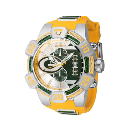 Invicta Men's Watch - NFL Green Bay Packers Chronograph Yellow Rubber Strap | 41598 ,