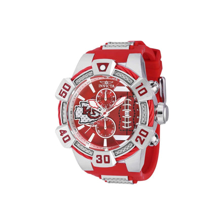 Invicta Men's Watch - NFL Kansas City Chiefs Chronograph Red Rubber Strap | 41576 ,