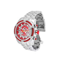 Invicta Men's Watch - NFL Kansas City Chiefs Chronograph Silver Steel Bracelet | 41797 ,
